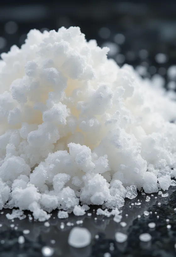 Valkoista kidesokeria kulhossa, puukauhalla