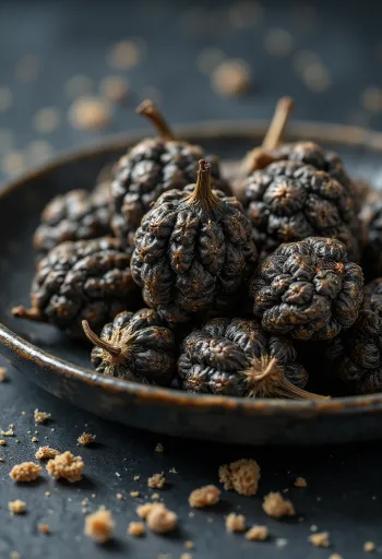 Pitkäpippurin tähkiä puualustalla