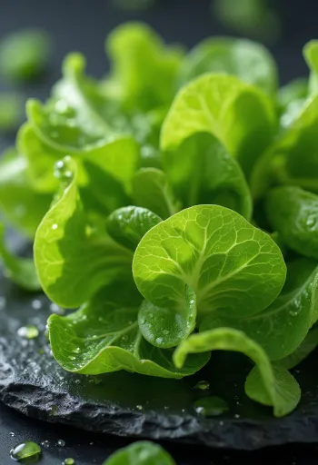 Kuivattua merisalaattilevää, yksityiskohtainen tekstuuri ja eloisa vihreä väri