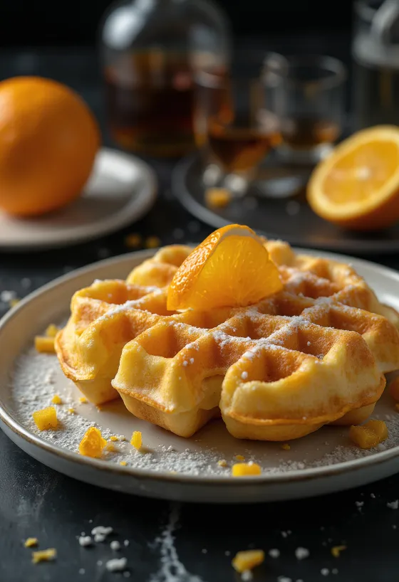 Cocktail-vohveli tarjoiltuna