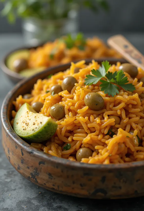 Arroz con Gandules tarjoiltuna