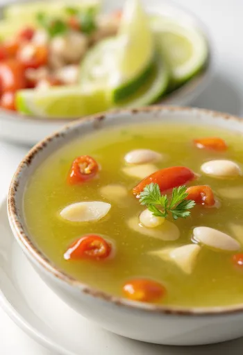 Hapanimelä lime-chilikastike tarjoiltuna