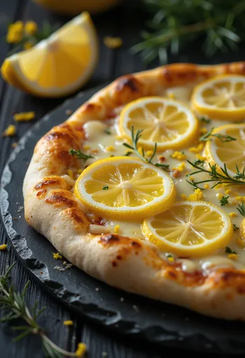 Pizza al Limone sitruunaisella maulla