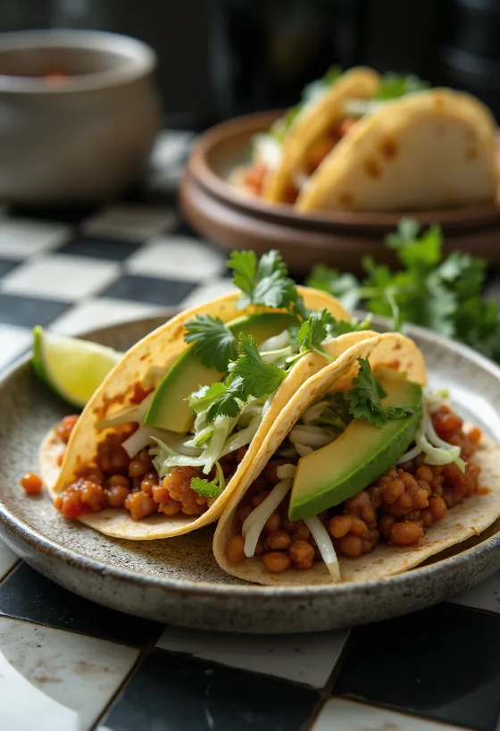 Linssitaco tarjoiltuna