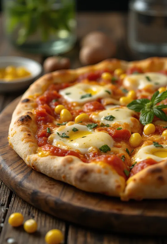 Pizza al Mais maissilla ja juustolla