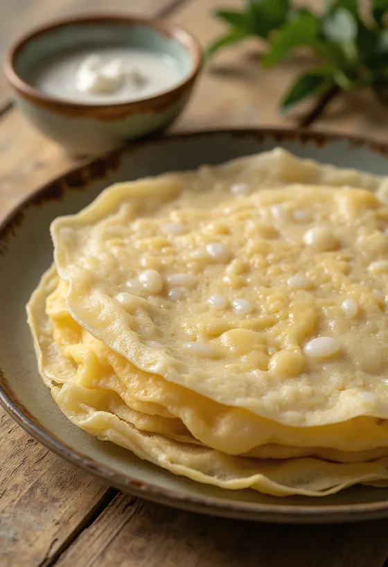 Thinai appam, gluteeniton, foxtail-hirssillä ja kanelilla