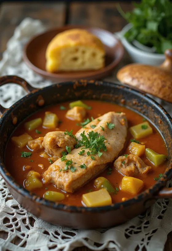 Alligaattoripata tarjoiltuna tuoreen leivän kera