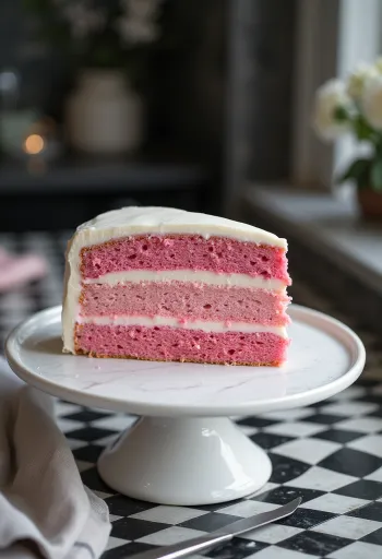 Ombre-kakku liukuvärjätyillä kerroksilla