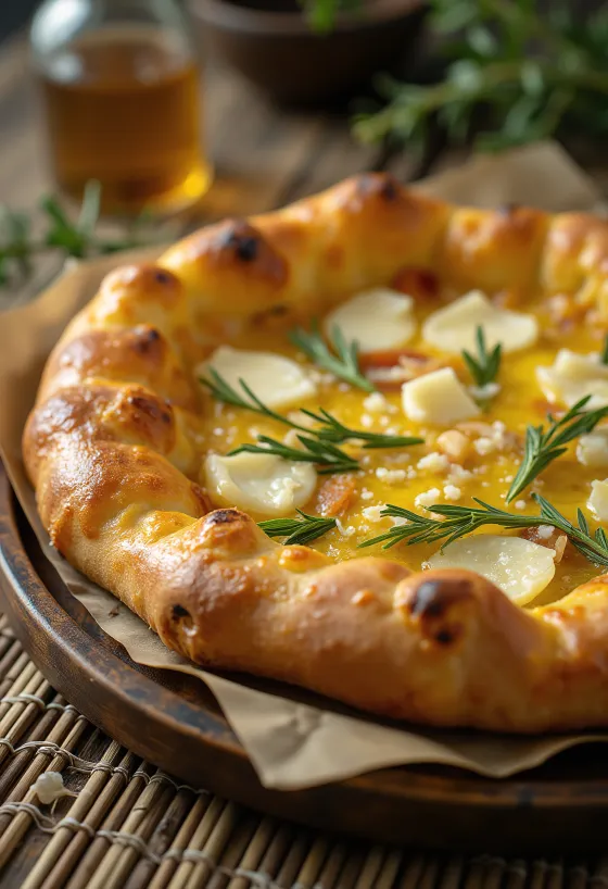 Pizza al Rosmarino rosmariinilla ja parmesaanilla