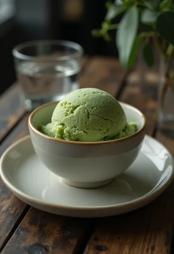 Häagen-Dazs Green Tea jäätelö kermaisella koostumuksella ja matcha-maulla