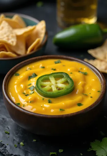 Jalapeño-cheddarkastike tarjoiltuna