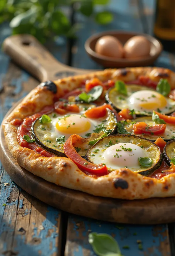 Pizza alla Griglia grillatuilla kasviksilla