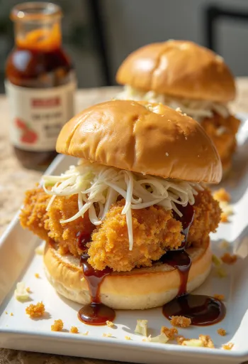 Katsu Chicken Bao japanilaisella leivitetyllä kanalla ja tonkatsu-kastikkeella