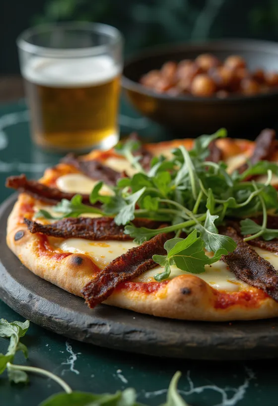Pizza Sudafricana tarjoiltuna