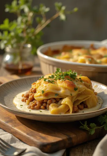 Annospala mausteista linssi-savoyinkaalilaatikkoa