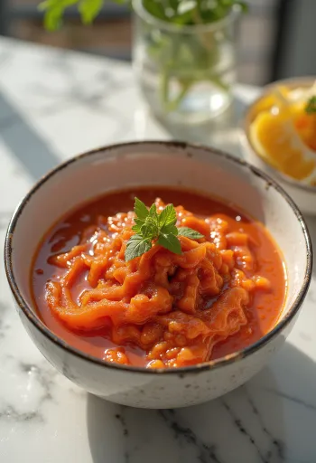 Gochujang-kastike tarjoiltuna