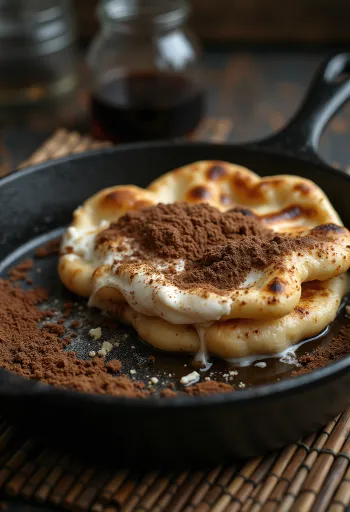 Tiramisu-naan tarjoiltuna