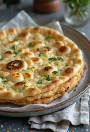 Kotitekoinen tunnbröd tarjoiltuna