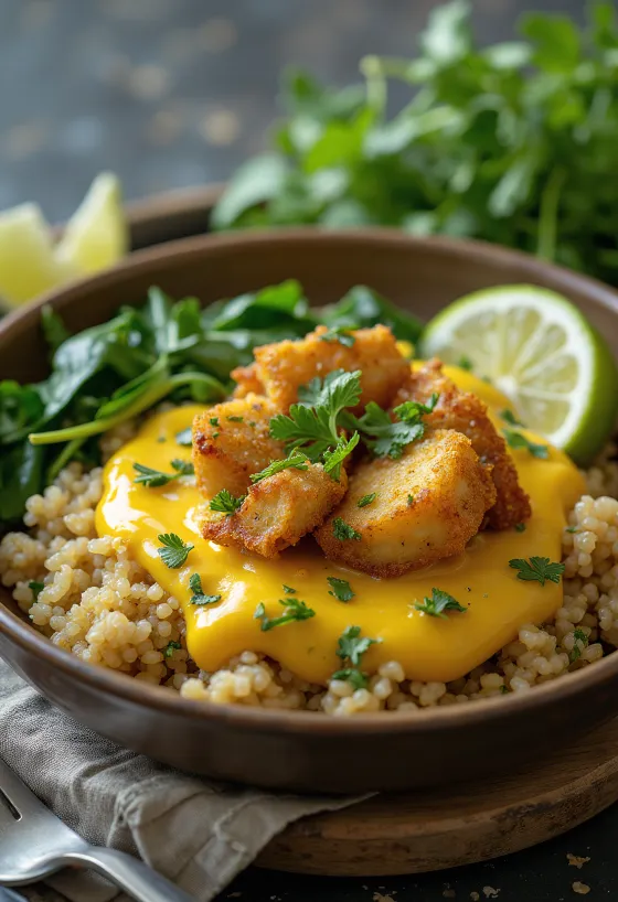 Pinaatti-kvinoa tofulla currypohjalla