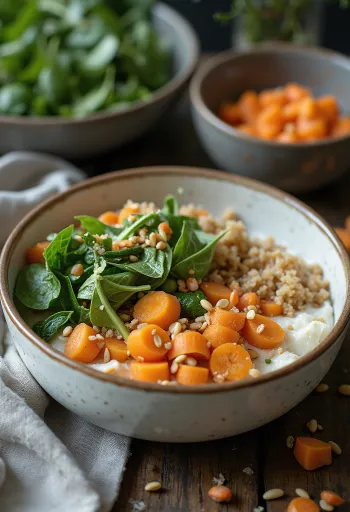 Kermainen sellerisose-Buddha-kulho vihanneksilla