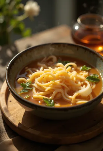 Hapanimelä kastike tarjoiltuna riisin kera