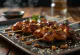 Soijakastike-satay, grillatut kanavartaat soijamarinadissa