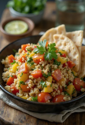 Tabbouleh tuoreella persiljalla ja mintulla
