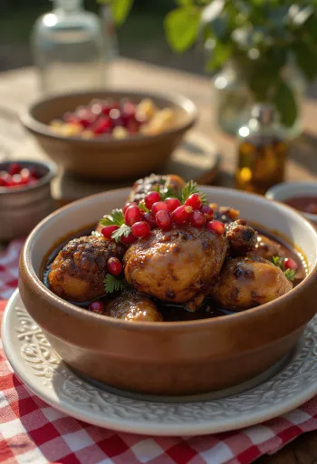 Fesenjan tarjoiltuna