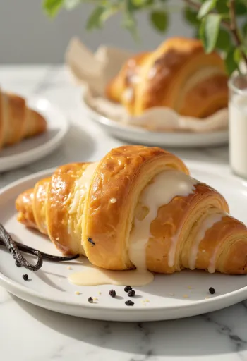 Vastapaistettu meksikolainen vaniljacroissant