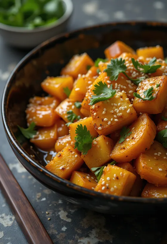 Kurpitsawokki currytofulla