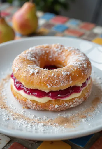 Kaktusviikunamunkki tuoreena tarjoiltuna