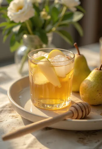 Irlantilainen päärynäsiideri tuoreena tarjoiltuna