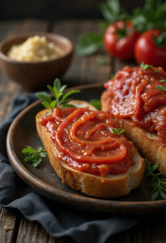 Sobrassada-makkara viipaleiksi leikattuna