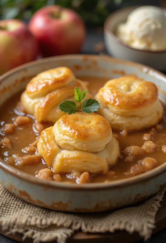 Amerikkalaiset omenanyytit tarjoiltuna