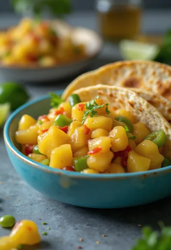 Jalapeño-ananas-chilikastike tarjoiluastiassa