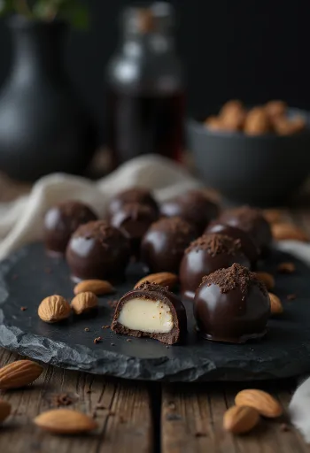 Marsipaanikonvehdit tarjoiltuna