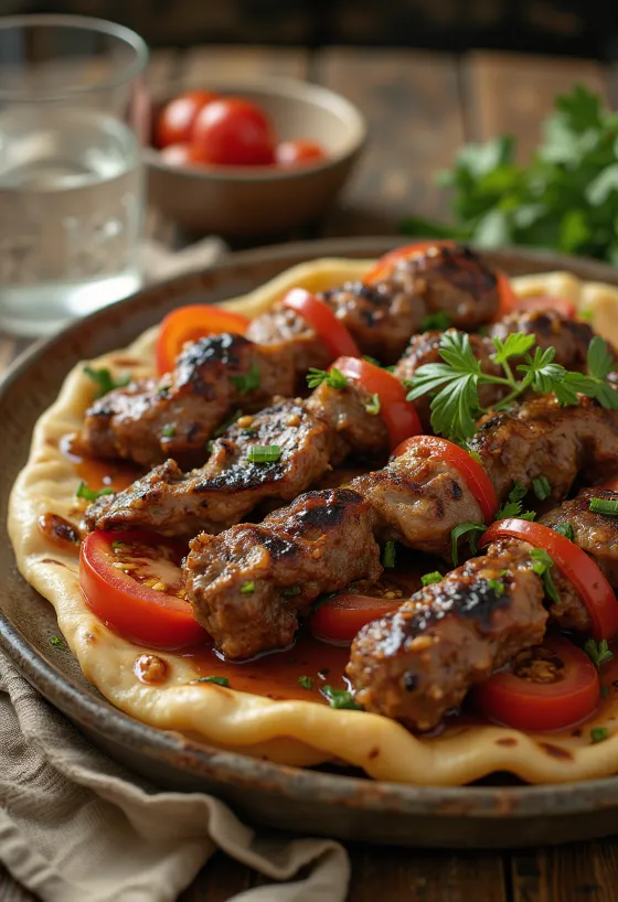 Tandır Kebab hitaasti kypsennetyllä karitsanlihalla ja maustevoilla