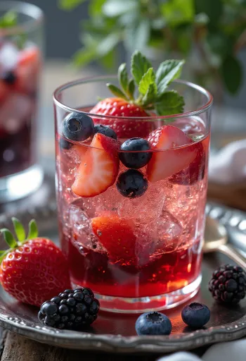 Marjasiideri tuoreena tarjoiltuna