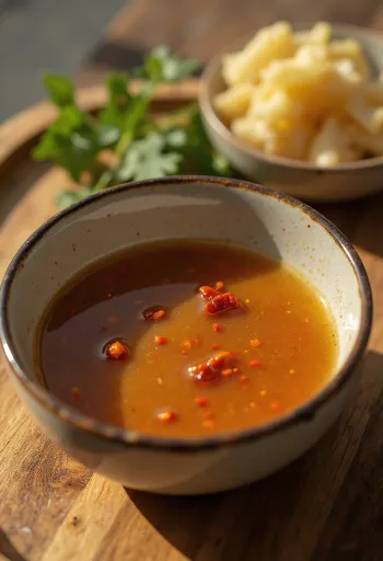 Hunaja-inkiväärikastike tarjoiltuna grillattujen vihannesten kanssa