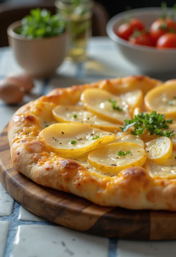 Sveitsiläinen raclette-juustopizza