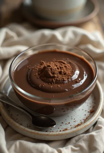 Suklaavanukas lasissa tarjoiltuna