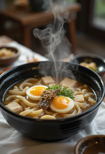 Hōtō daikonilla, täyteläinen japanilainen keitto tofulla ja vihanneksilla