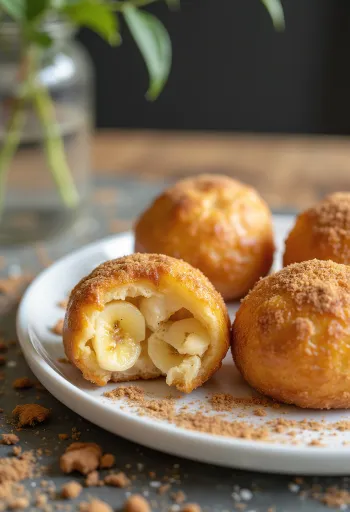 Bolinho de chuva com banana, herkullinen ja makea brasilialainen jälkiruoka