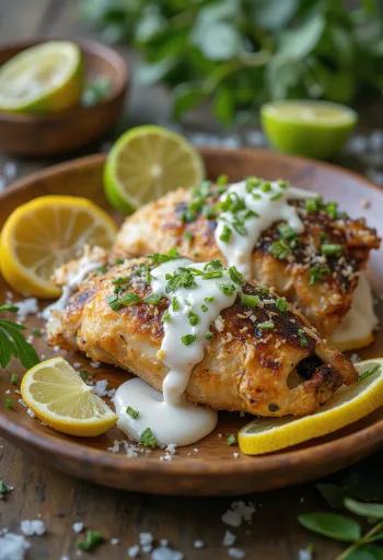 Grillattu kokonainen kala kookosmaitokastikkeessa