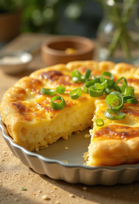 Tamagoyaki-piirakka, tarjoiltuna munatäytteellä ja tuoreella persiljalla