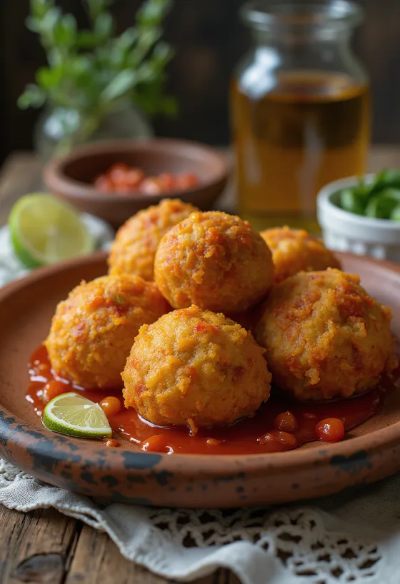 Acarajé chilillä, rapea brasilialainen ruoka