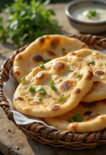 Aish Baladi egyptiläinen leipä vastapaistettuna