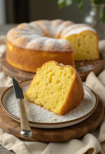 Yksinkertainen voikakku yksinkertaisesti tarjoiltuna