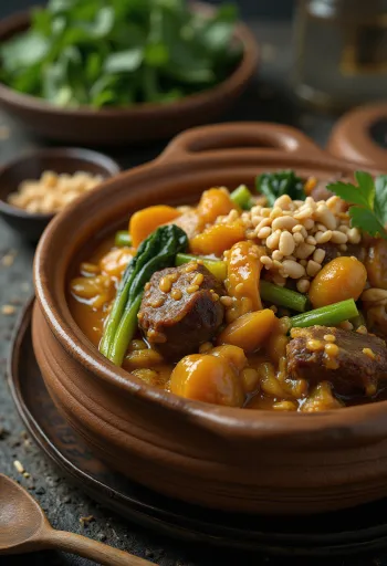 Kare-Kare tarjoiltuna
