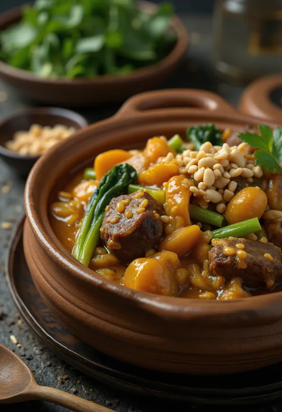 Kare-Kare tarjoiltuna